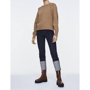 Dorothee Schumacher True Navy Denim Love Turn Up Cuff Pant Jeans